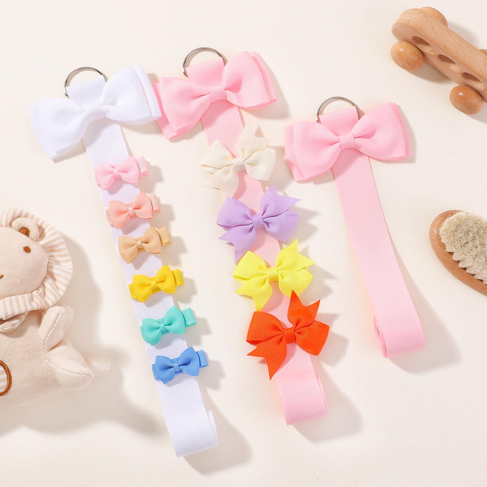 YLEN YHXX bow holder wall hanging adds decor while keeping bows accessible