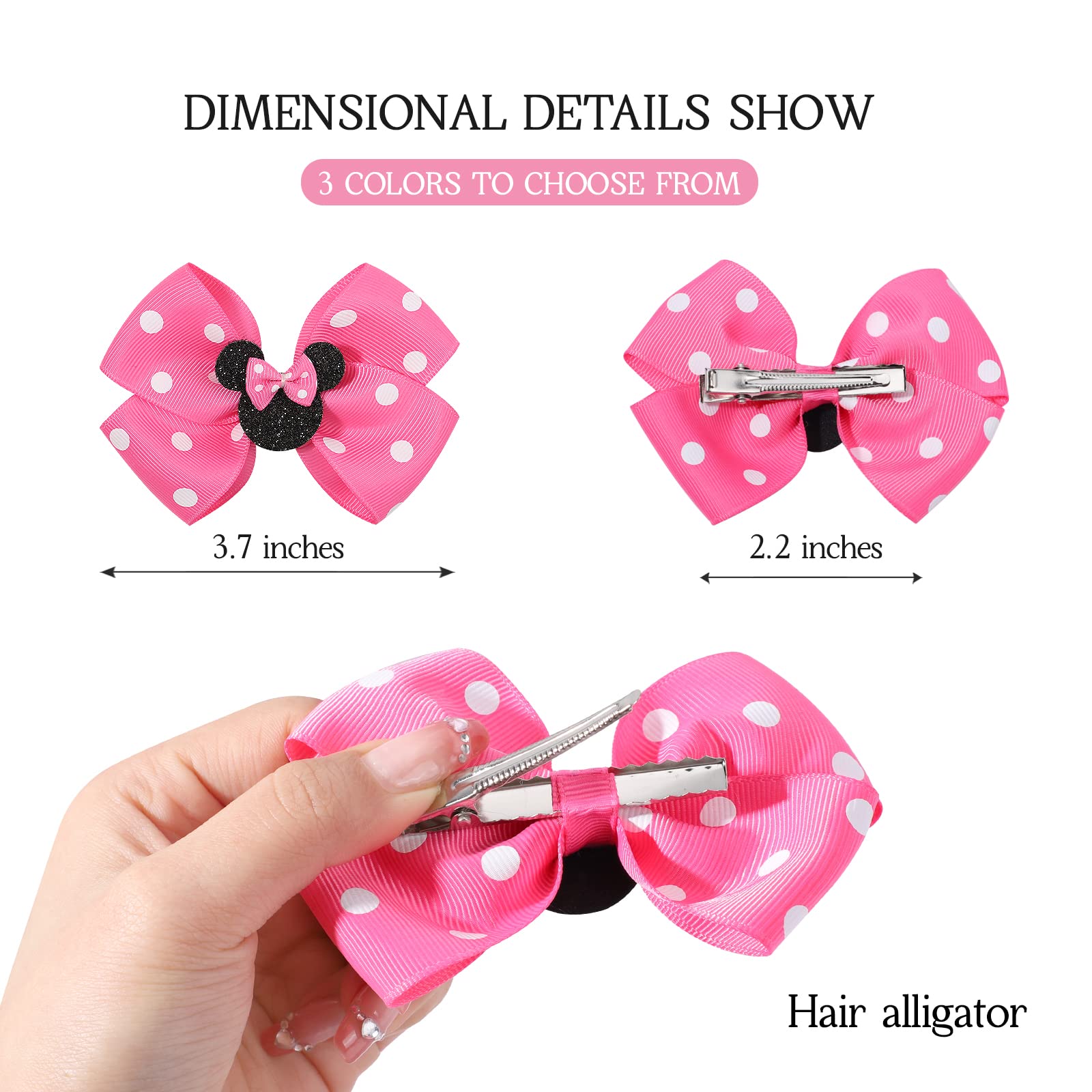 YHXX YLEN toddler-bows-clip with secure grip suitable for active play.