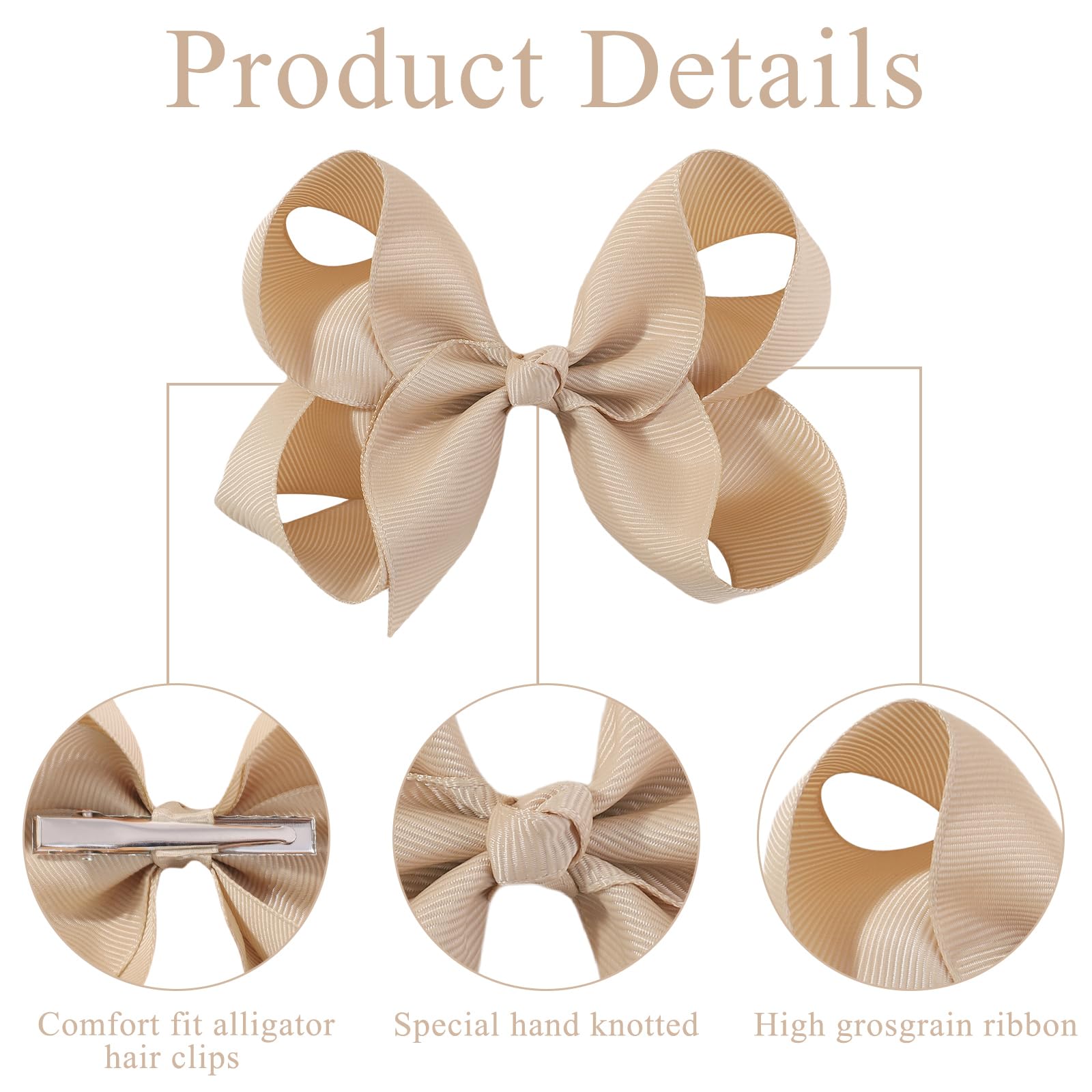 YHXX YLEN bows on hair illustrating easy styling for busy mornings.