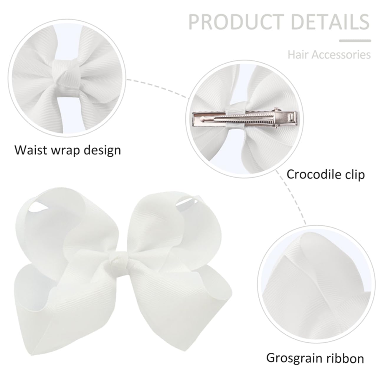 YHXX YLEN child wearing bows demonstrates versatile color coordination