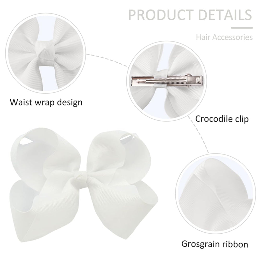 YHXX YLEN child wearing bows demonstrates versatile color coordination