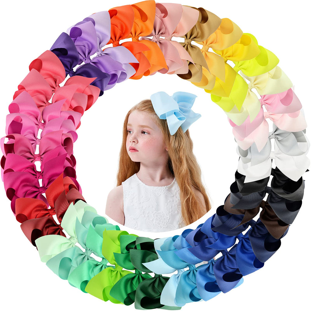 YHXX YLEN girl bows 40 colors close-up highlights durable grosgrain texture for daily outfits