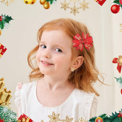 YHXX YLEN grosgrain-ribbon bow closeup shows sturdy clip and vibrant patterns