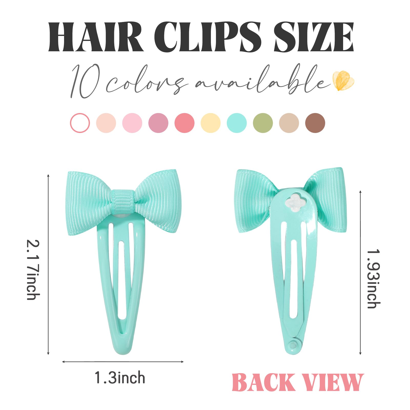 YHXX YLEN non-slip metal barrettes hold everyday styles securely