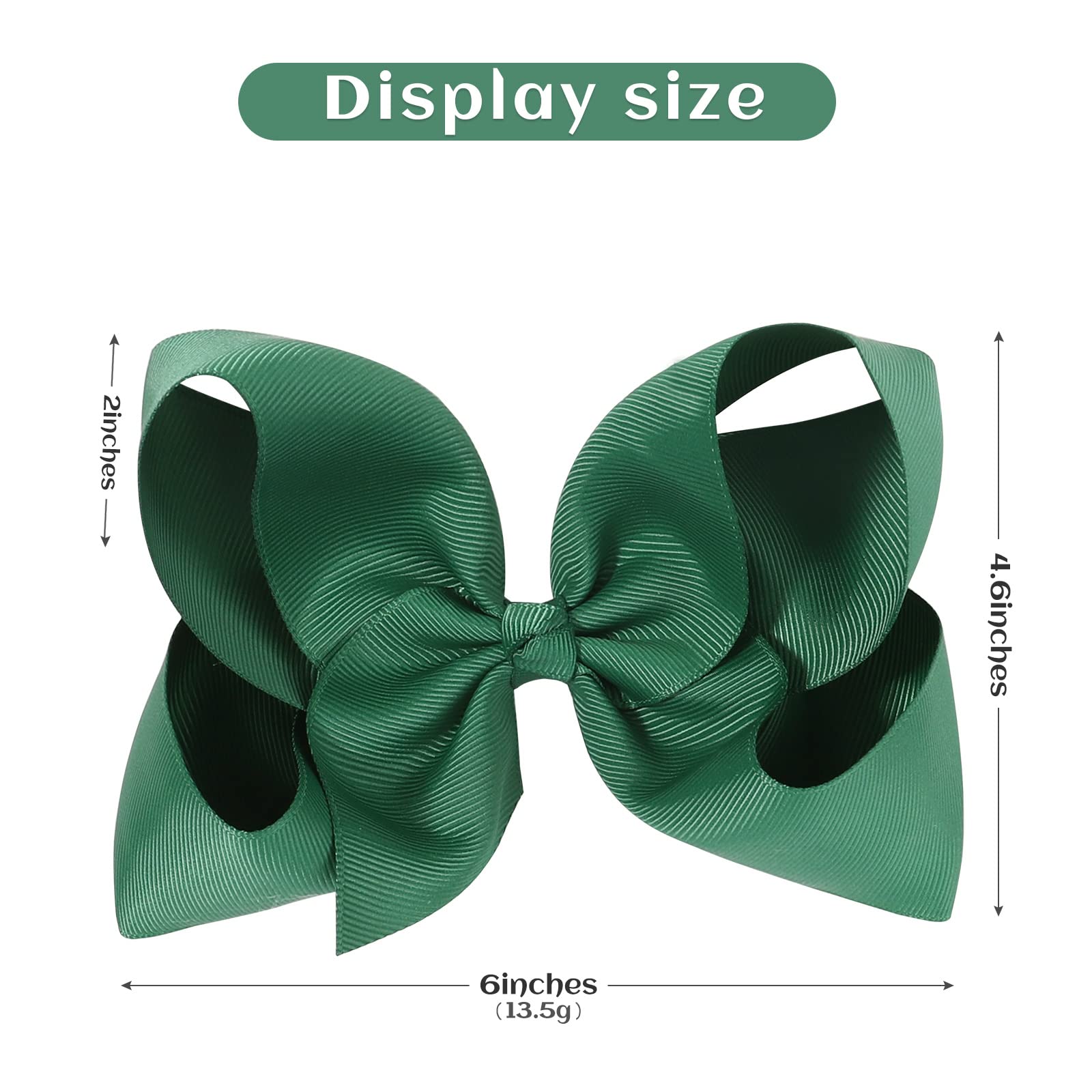 YHXX YLEN large bow clip detail highlighting secure glue and toothy alligator clip