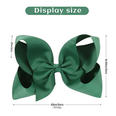 YHXX YLEN large bow clip detail highlighting secure glue and toothy alligator clip