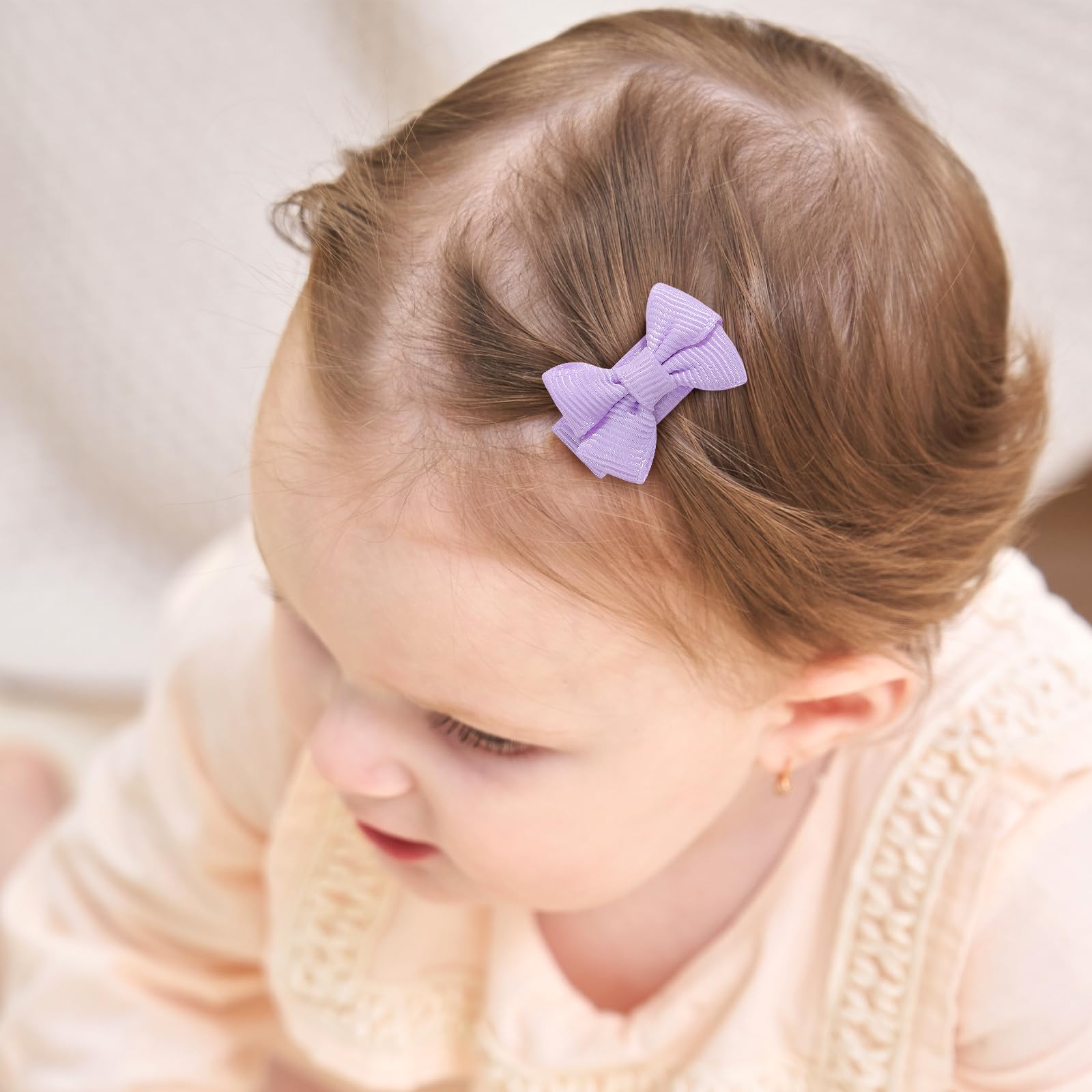 YHXX YLEN mini bow snap clip pack showing 40-piece color variety for outfits.