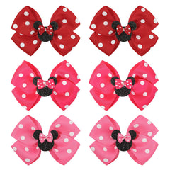 YHXX YLEN mouse-ear-bows on clips for toddlers with cute daily wear.