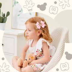YHXX YLEN mouse ears bow clip black polka dot adds party-ready charm