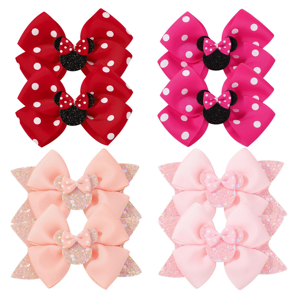 YHXX YLEN mouse ears bow clip in polka-dot for party-ready style