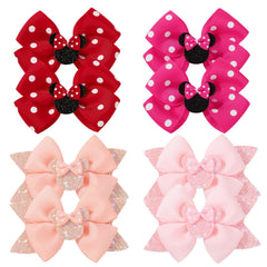 YHXX YLEN mouse ears bow clip in polka-dot for party-ready style