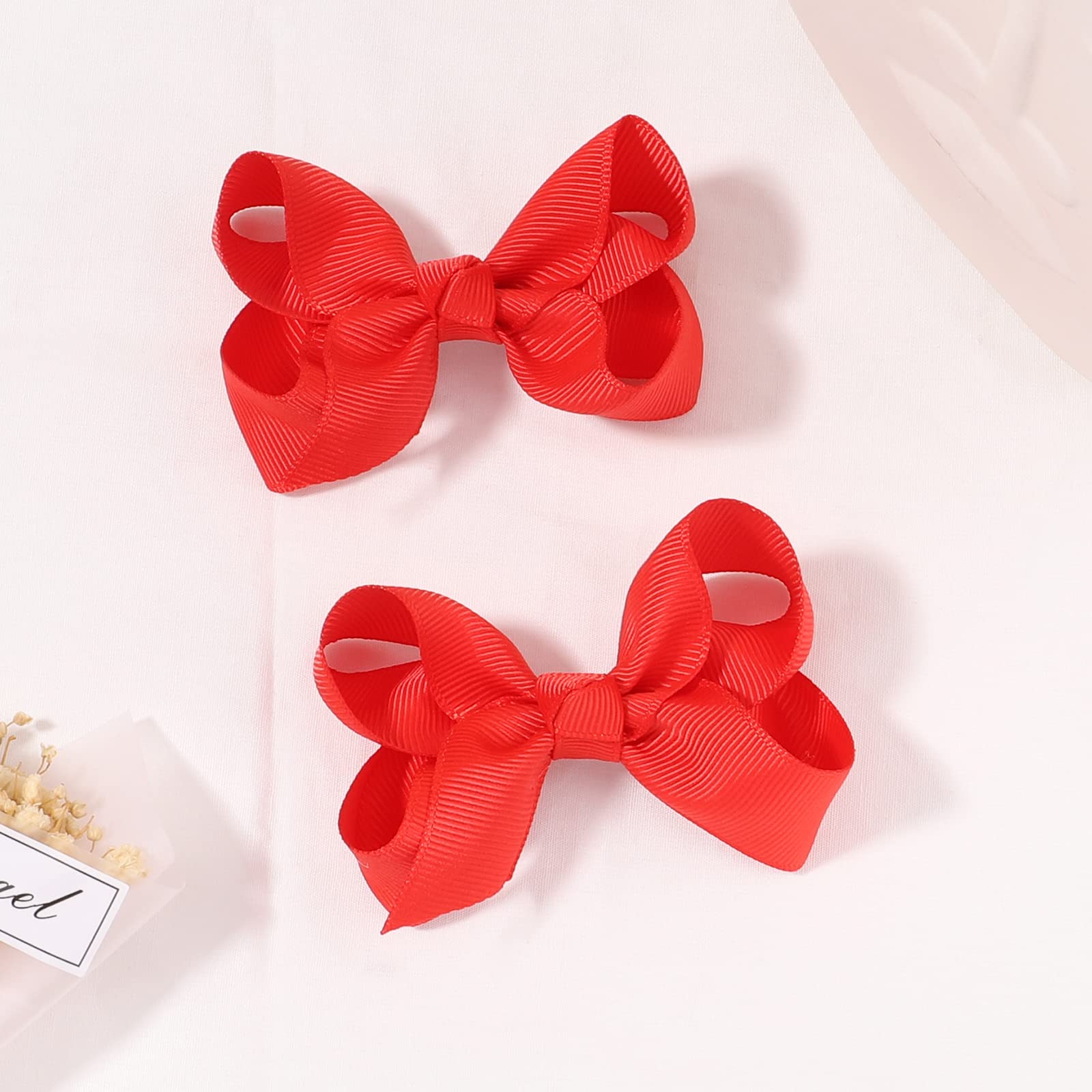 YHXX YLEN red hair bow packaging ready for gifting.