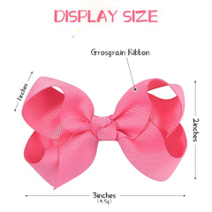 YHXX YLEN closeup of 3-inch bows with clip teeth for reliable grip