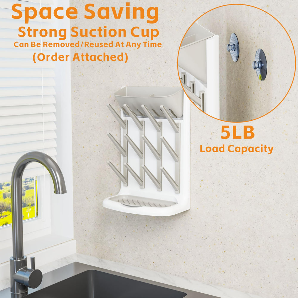 Yieach baby-accessories organizer keeps pacifiers and pump parts neatly within reach.