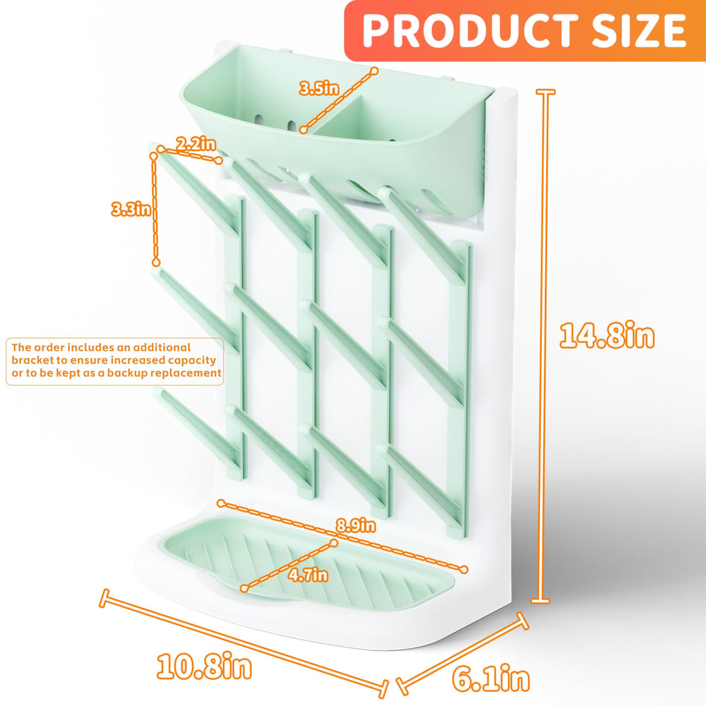 Detachable drip tray on Yieach bottle dryer prevents water pooling and easy cleaning