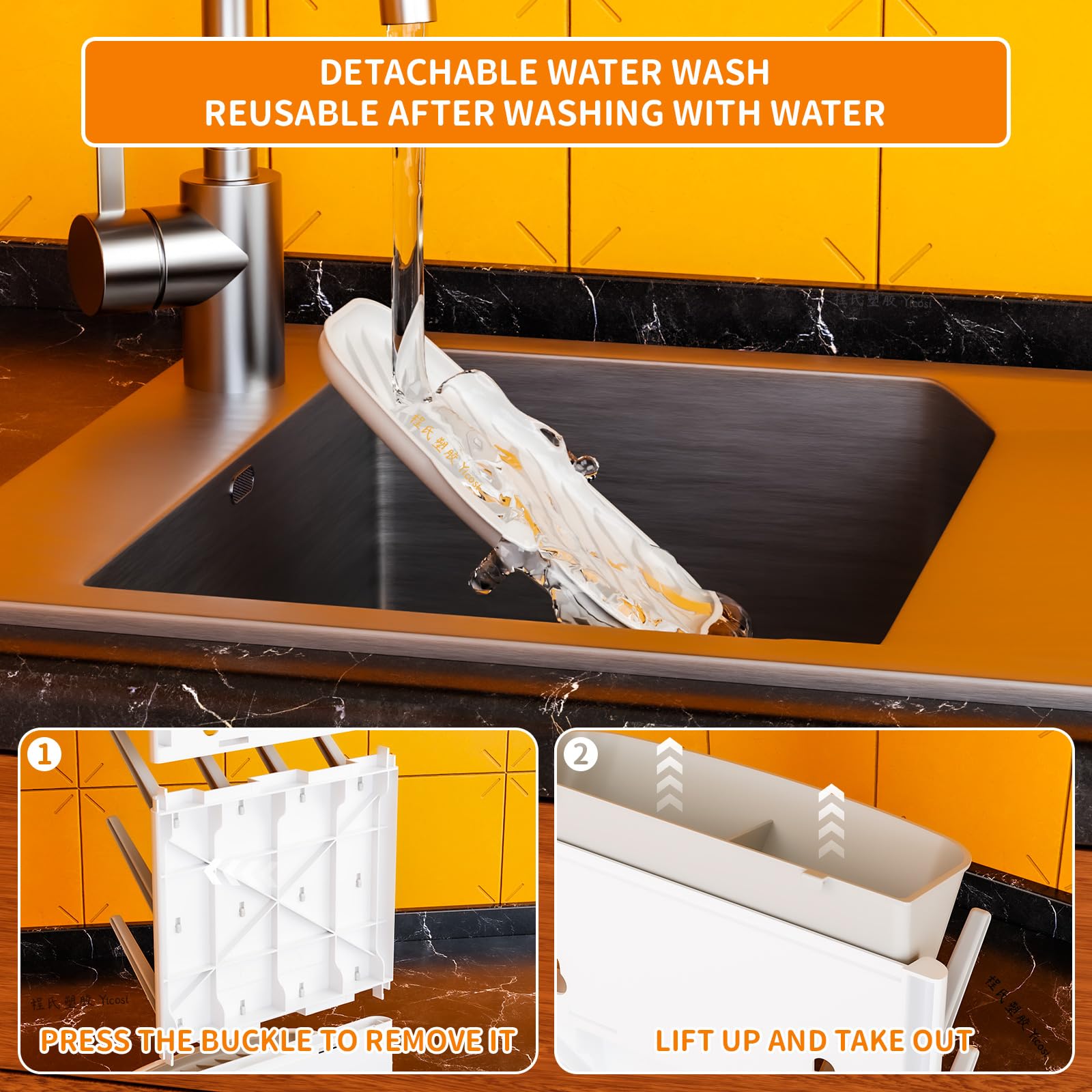 Yieach vertical dry-rack design saves counter space while drying bottles efficiently.