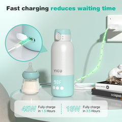 YIGU leak-proof design on the bottle warmer ensures mess-free feeds.