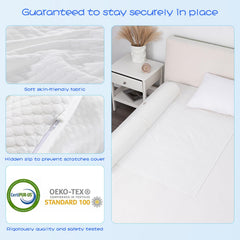 YIHATA bed rail flap coverage demonstrates extra protection with an easy access flap.