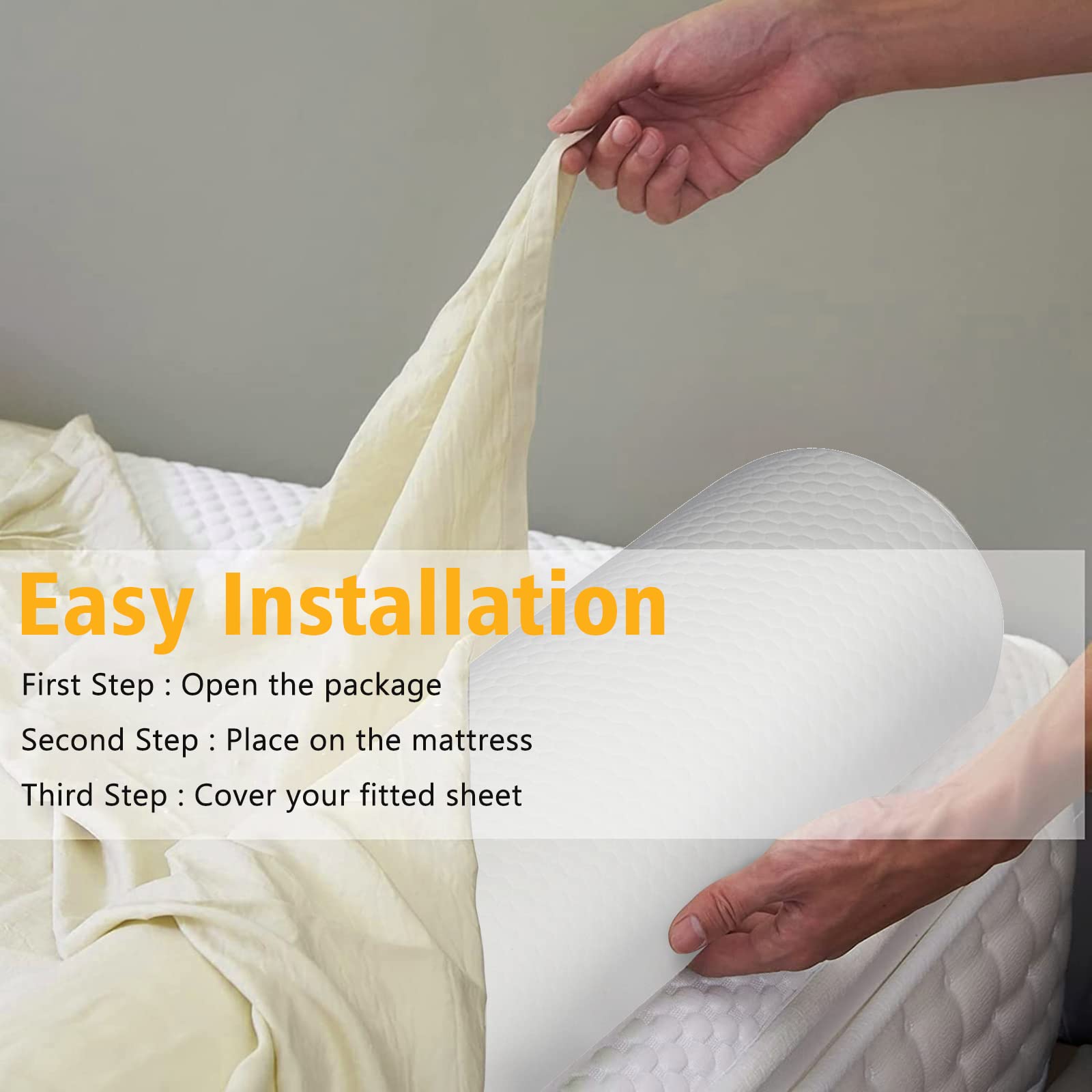 YIHATA bed rail middle zipper splits into two parts for versatility