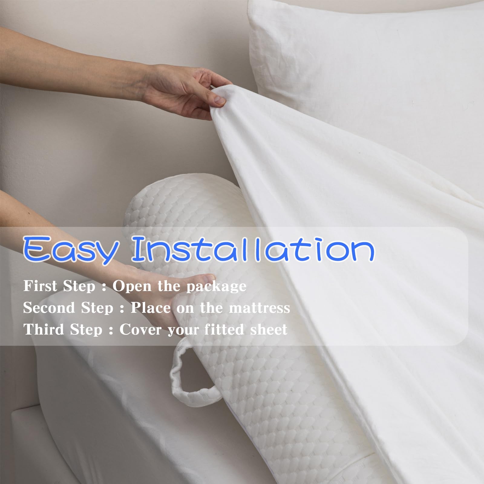 YIHATA bed rail removable cover shows a machine washable hypoallergenic option.