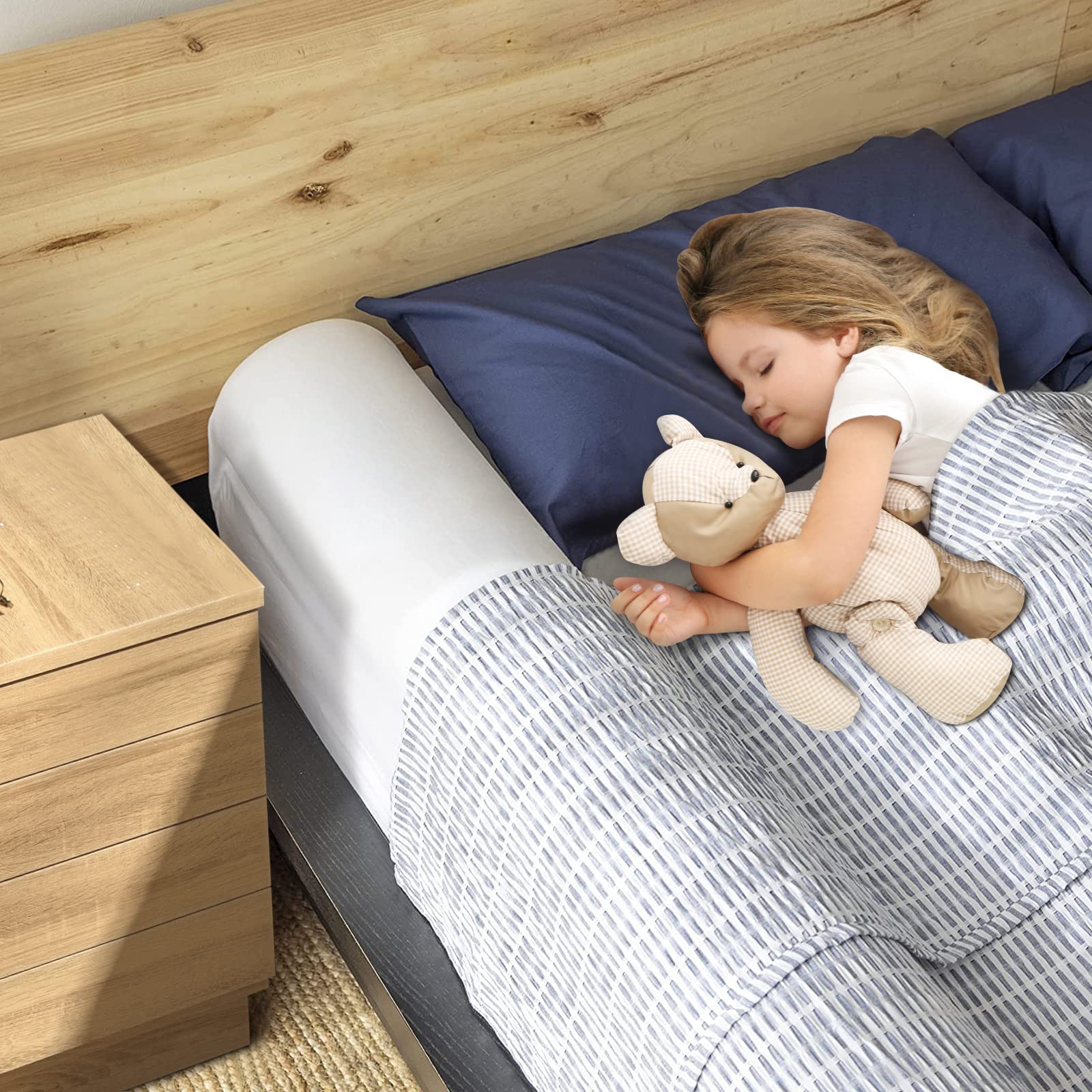High-density foam cushions softly and rebounds for comfort