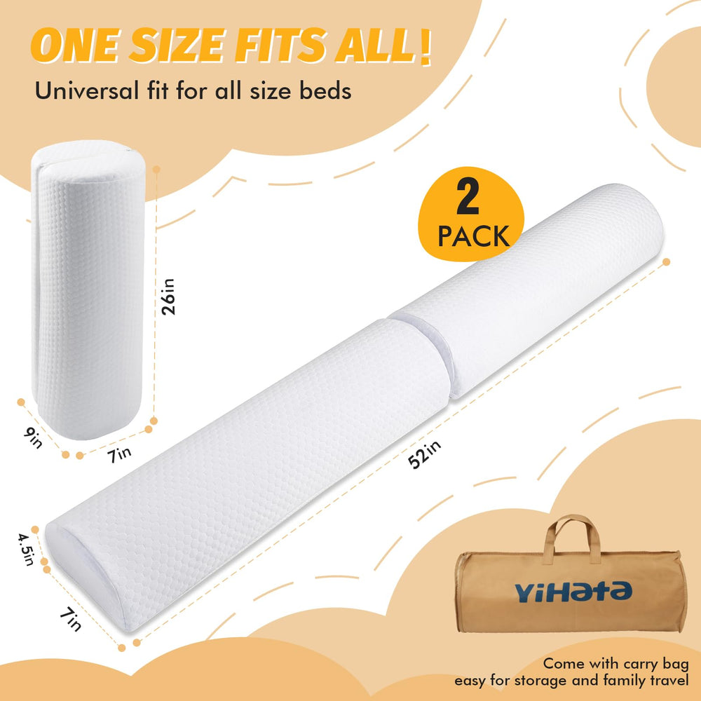 Non-slip bottom keeps YIHATA bed rail stable on mattress