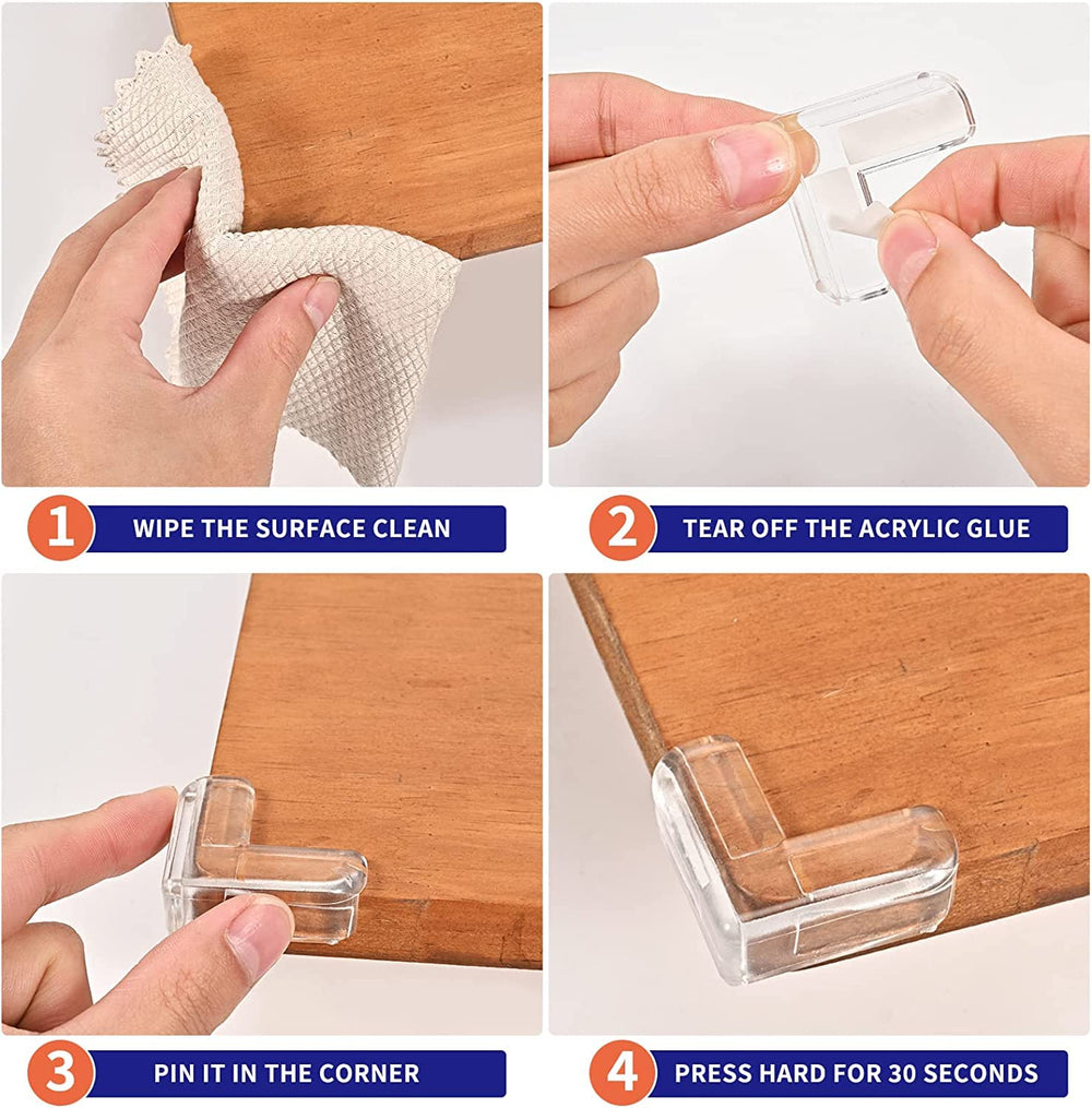 YIIFELL 20-pack corner protectors provide versatile coverage for furniture.