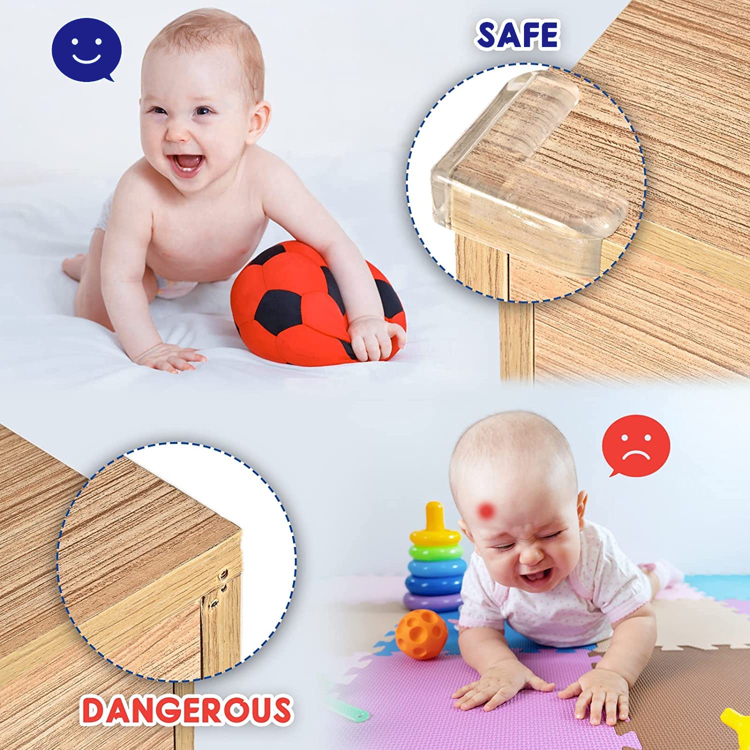 Yiifell transparent material close-up highlighting soft silicone cushions.