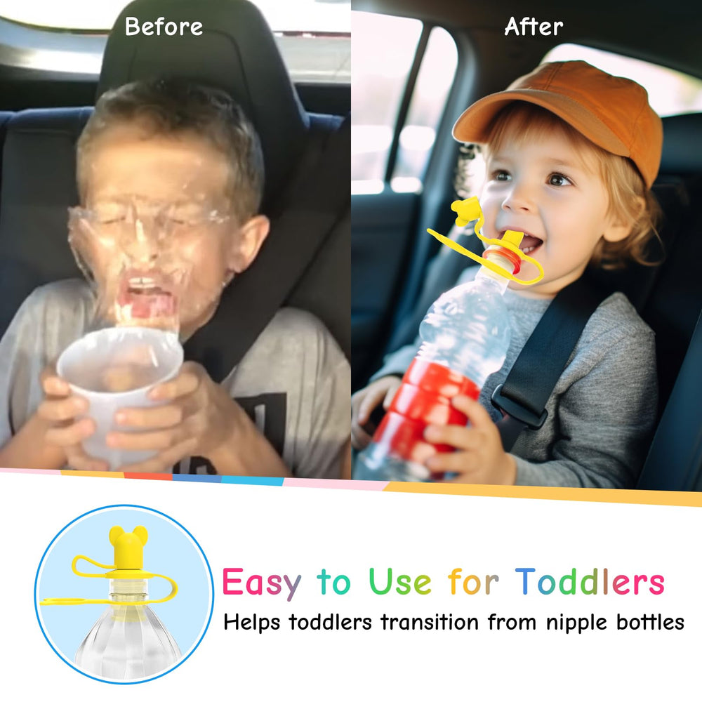 Yilador easy-grip handle cap promotes independent drinking.