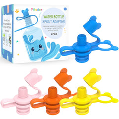 Yilador silicone water bottle cap spill-proof top keeps drinks tidy during adventures.