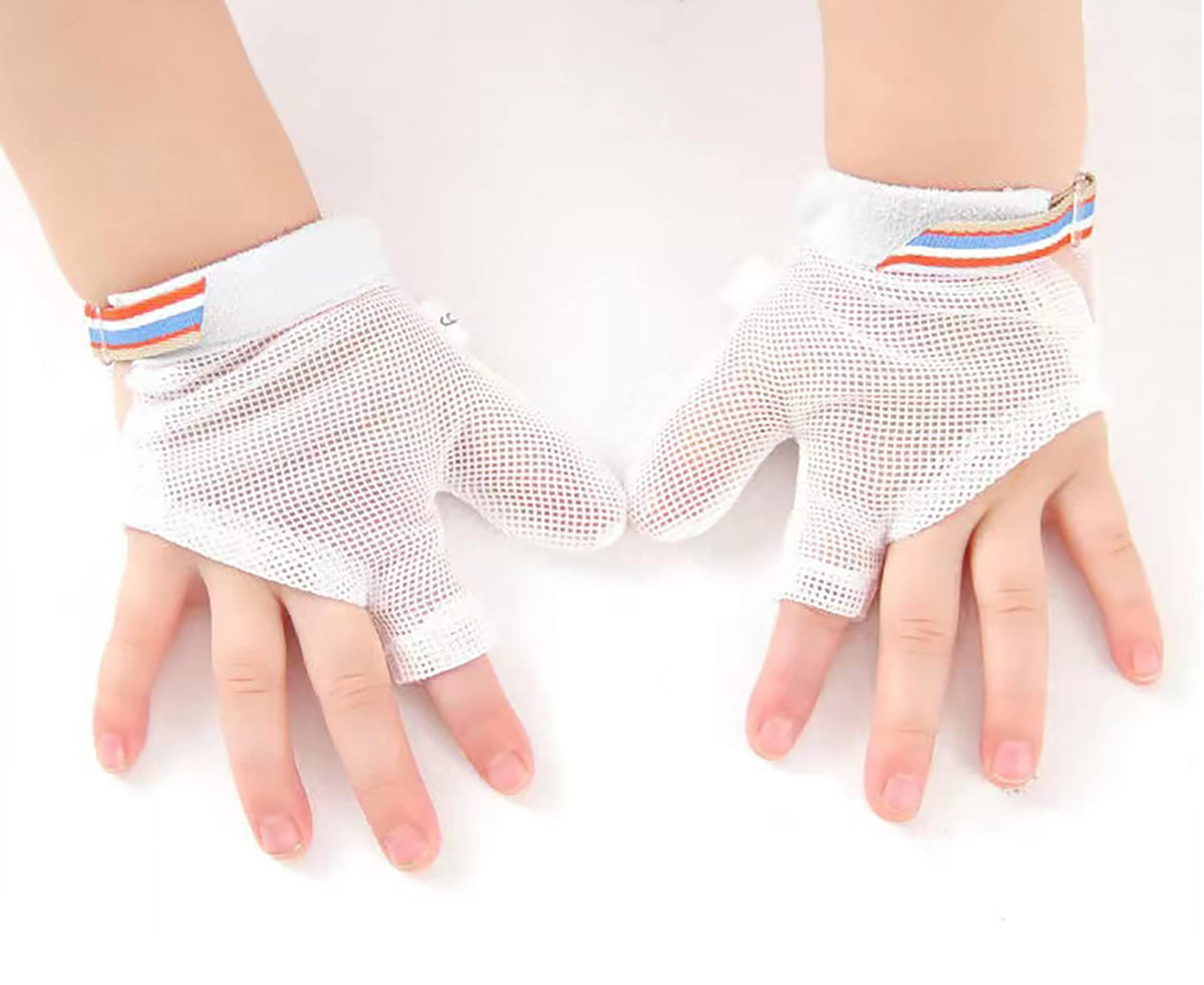 YILIUJIU Thumb Sucking Stop Glove close-up shows soft breathable material.