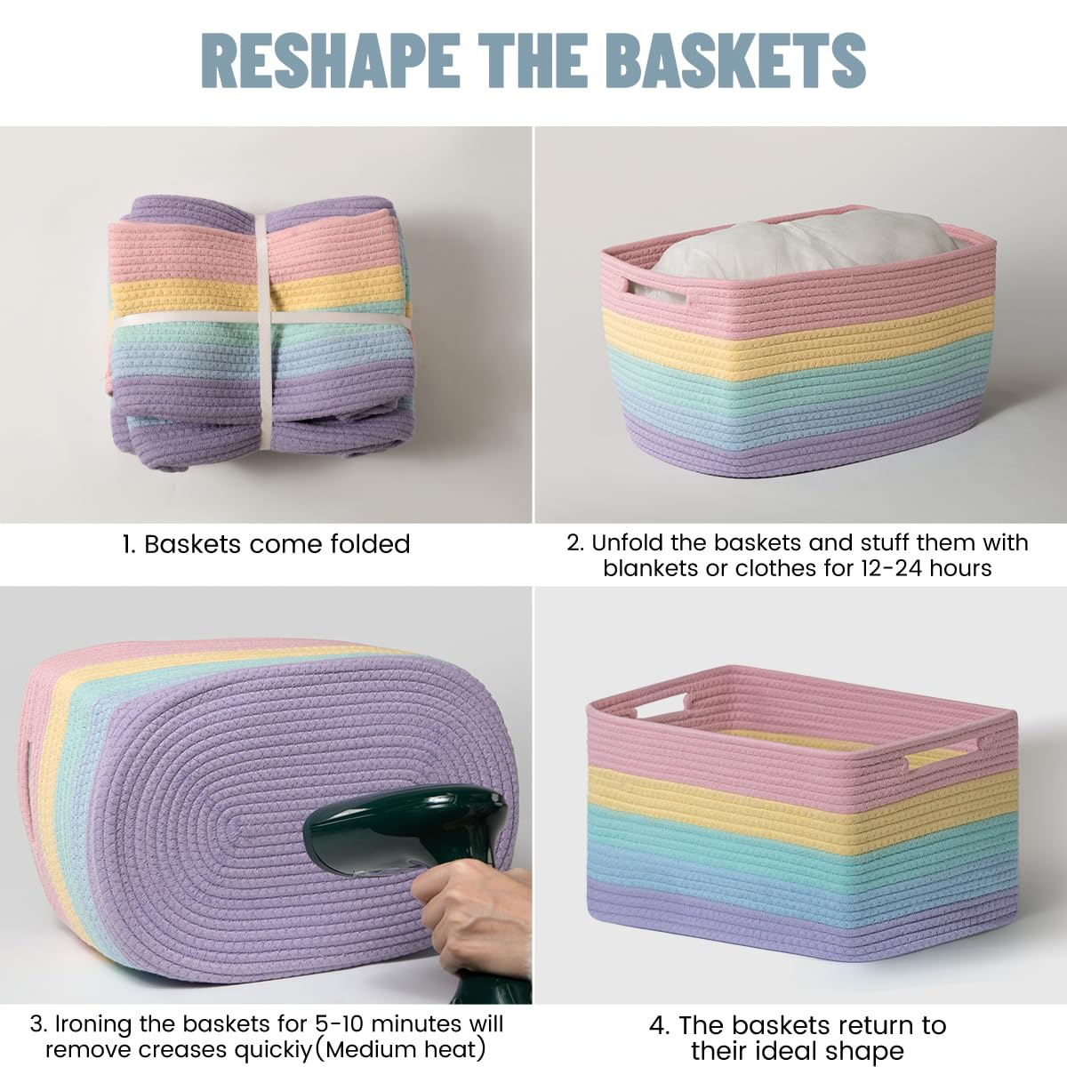 Yilobi durable yet lightweight basket keeps spaces clutter-free