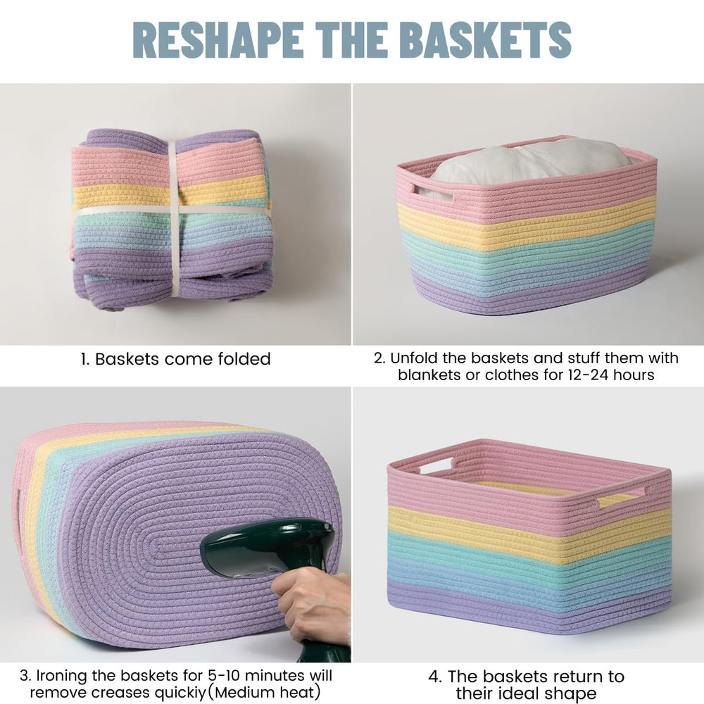 Yilobi durable yet lightweight basket keeps spaces clutter-free