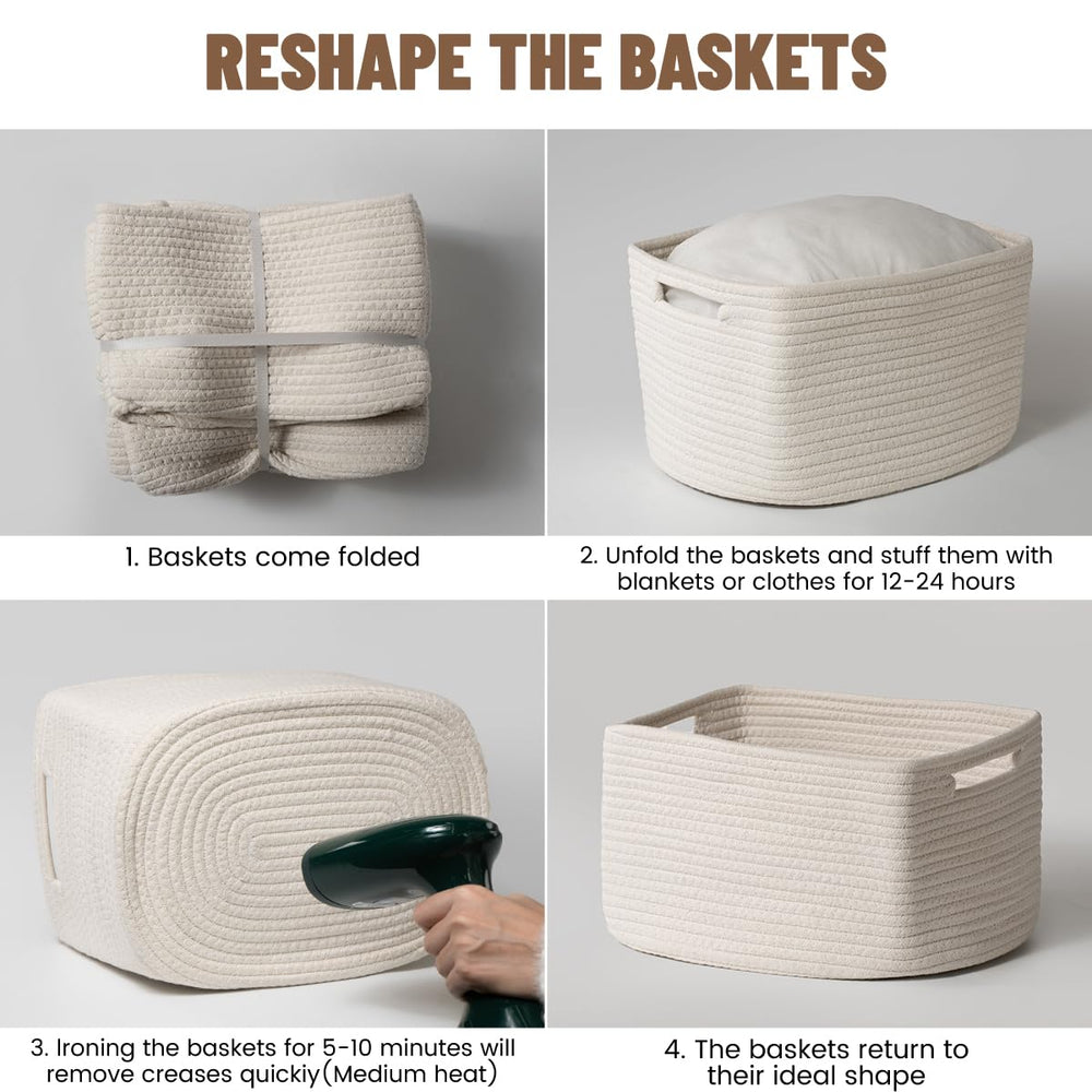 Yilobi lightweight baskets stay flexible yet hold shape for daily use