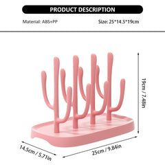 YilulvDeng pink bottle rack side view illustrating space-saving design