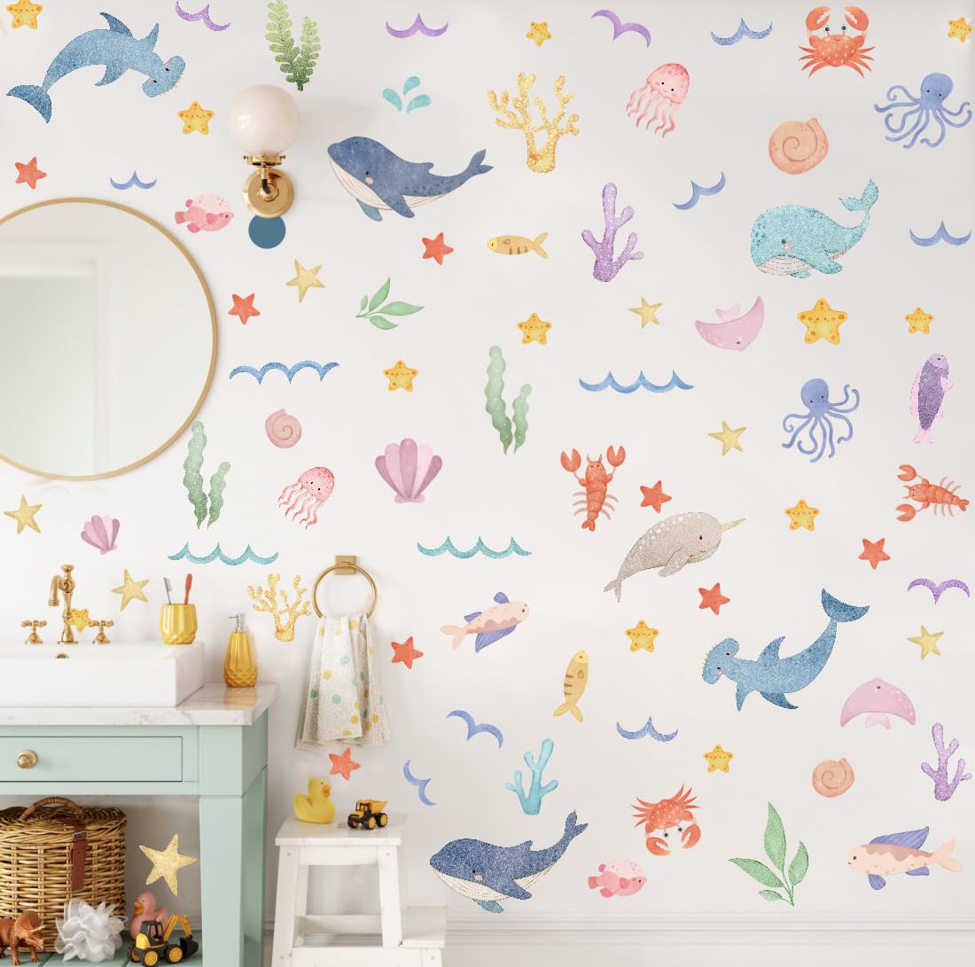 YIMEHDAN waterproof vinyl decals brighten bathrooms and kitchens without lasting damage.