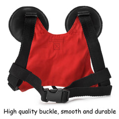 Yimidear red anti-lost belt worn on child during park walk