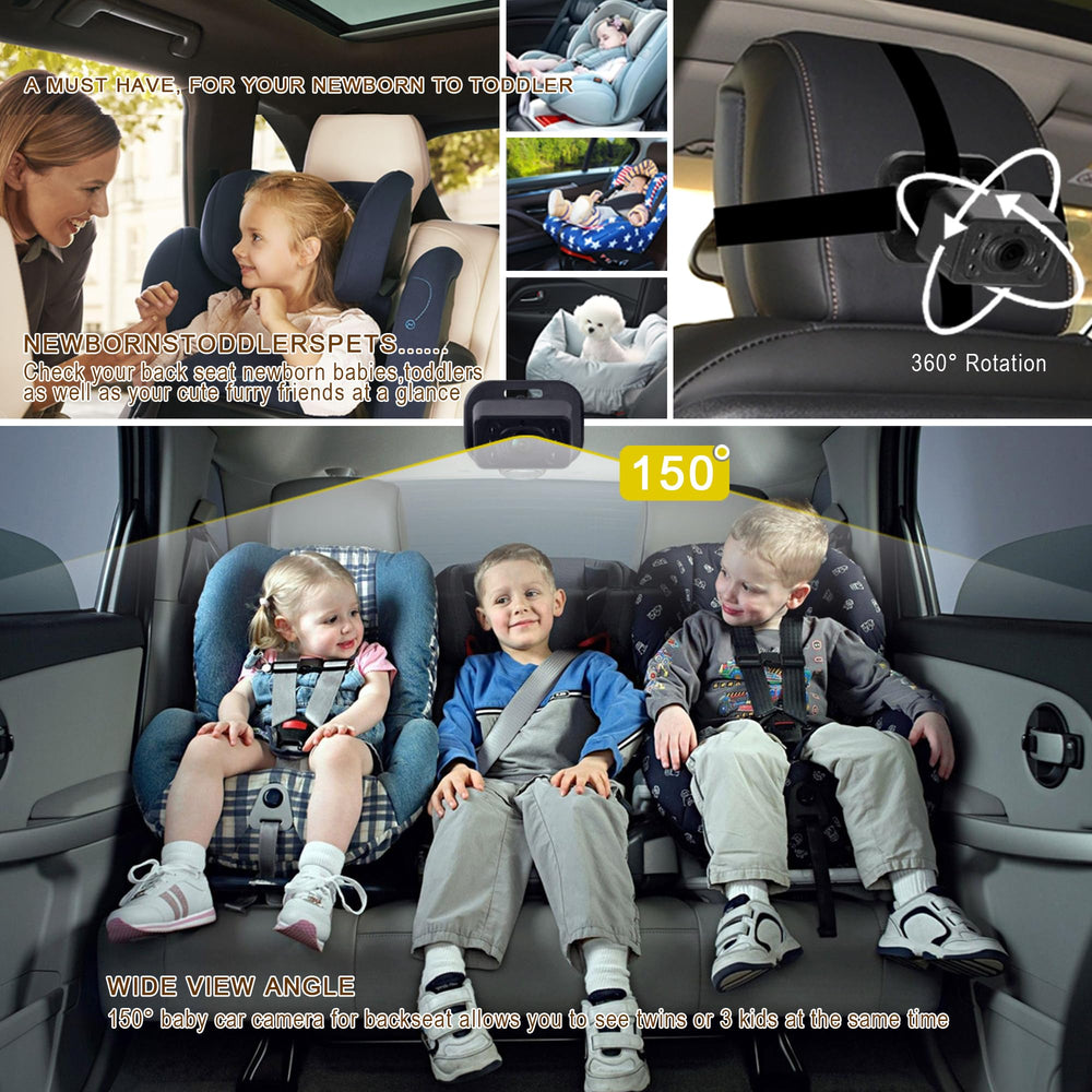 Easy-install headrest strap helps with quick setup and removal.