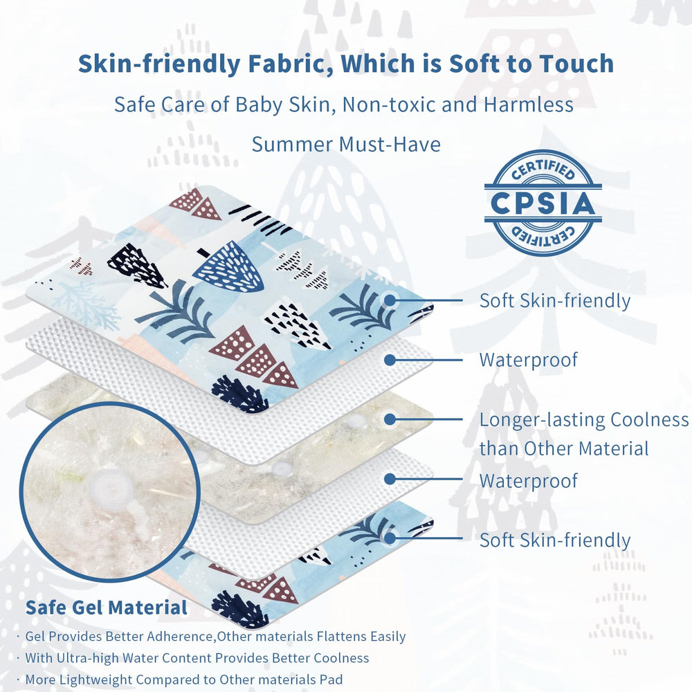 Yinbly gel car seat cooler pad on dining chair offers skin-friendly, refreshing seating.