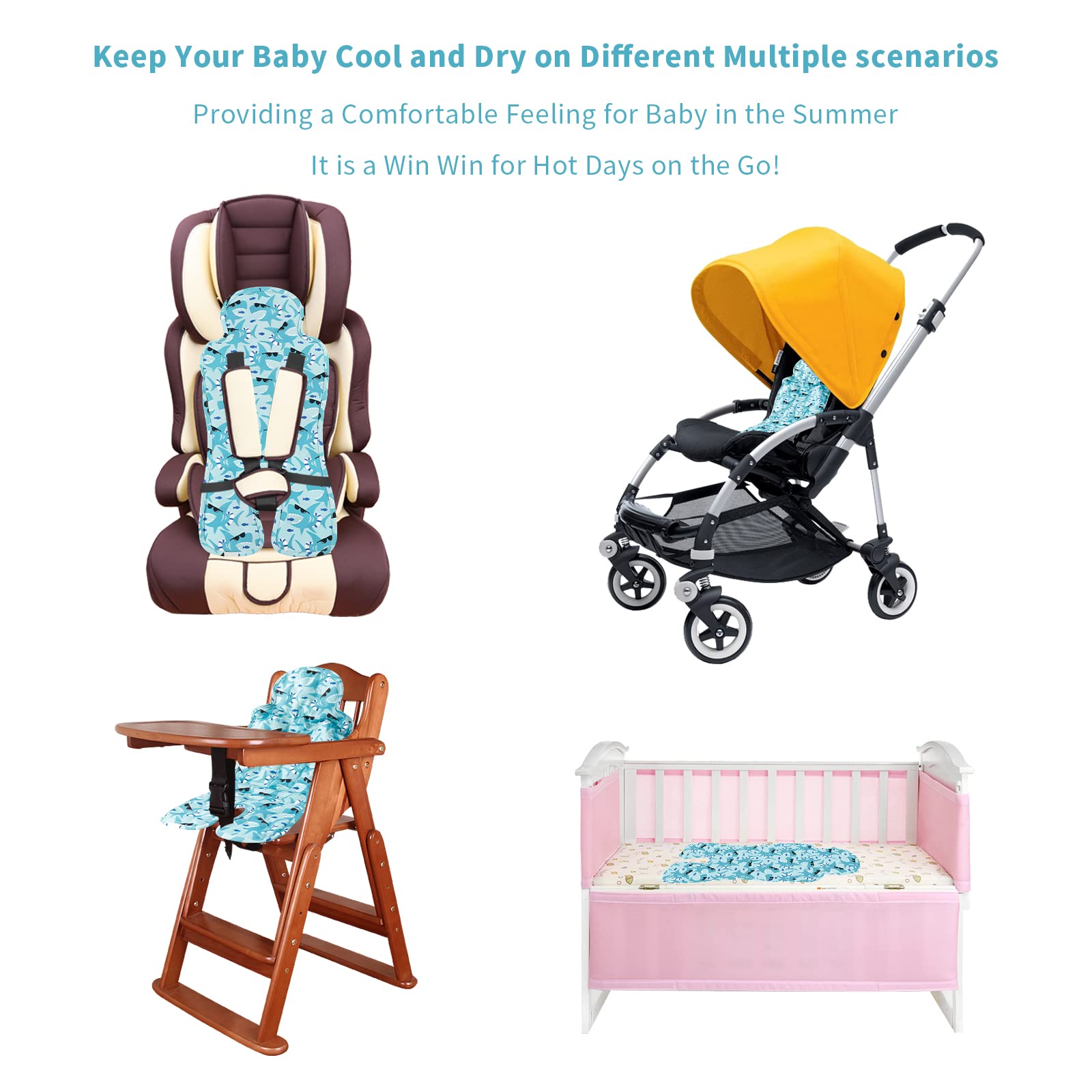 Yinbly multifunctional use across stroller, dining chair and car seat.
