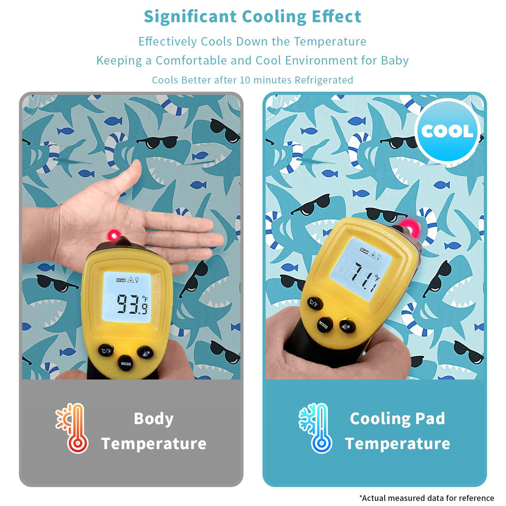 Yinbly safety gel material closeup showing non-toxic cooling gel.