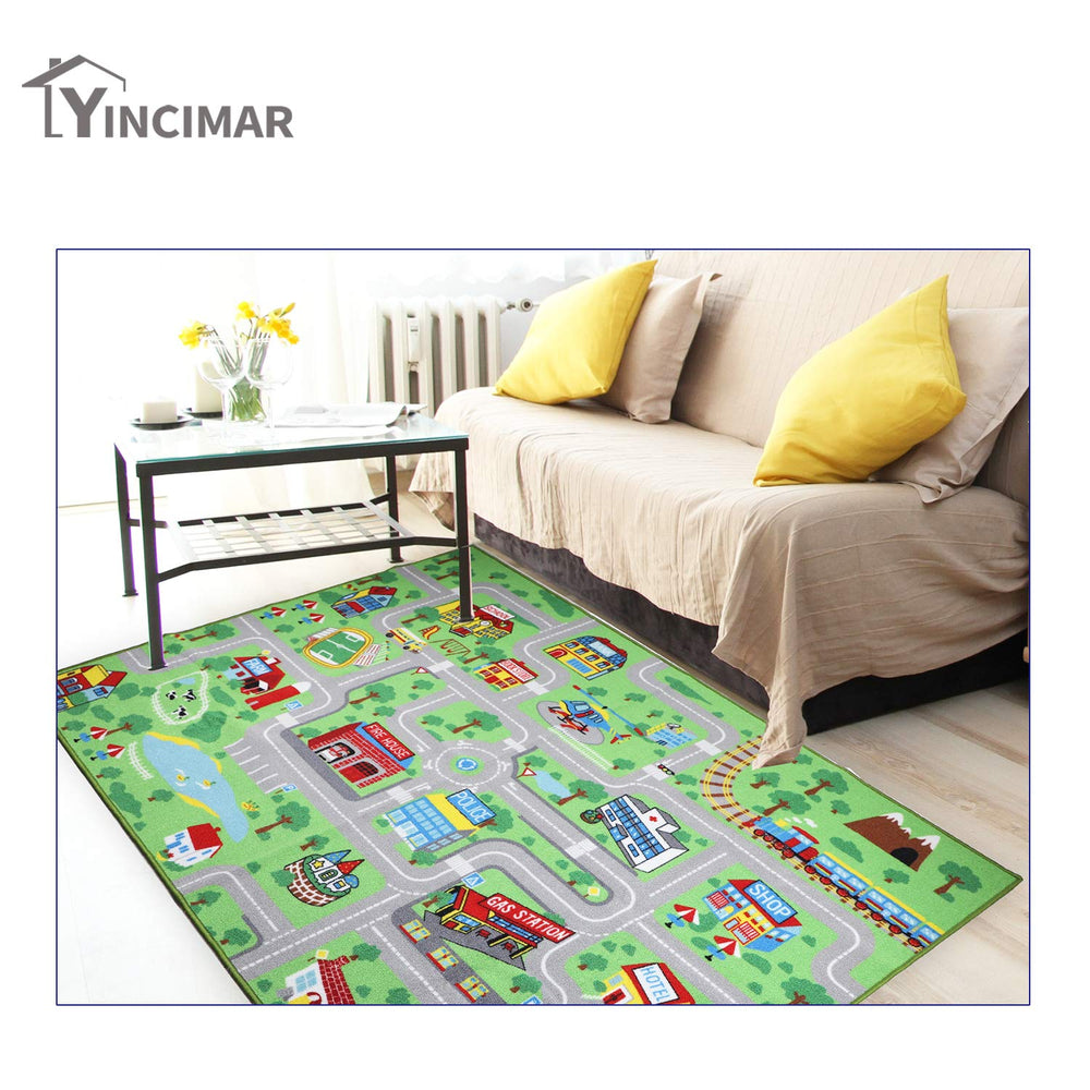 Yincimar non slip bottom on play mat for safe floor play.