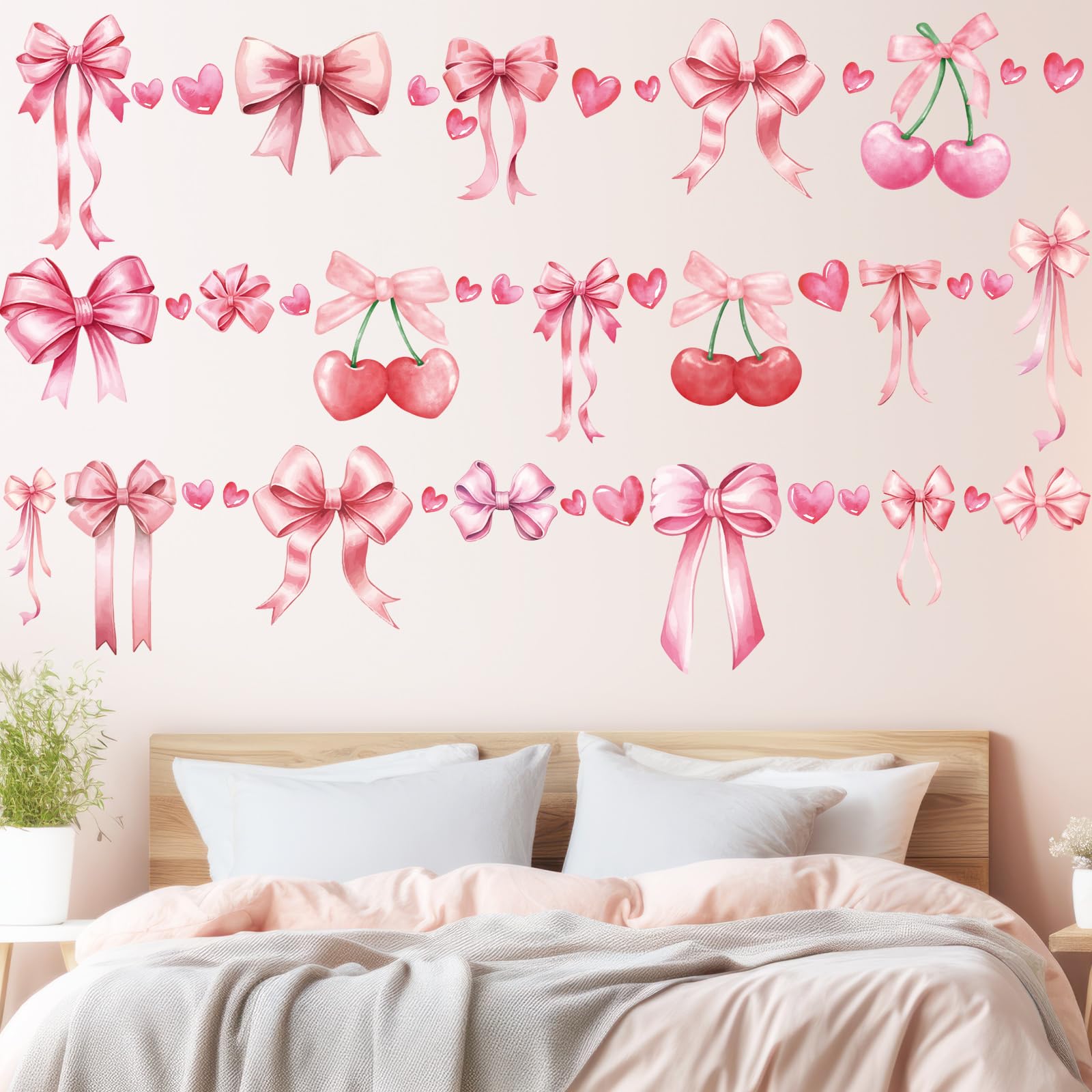 Yinder Coquette decorative decals brighten living rooms and dorms with Y2K aesthetic.