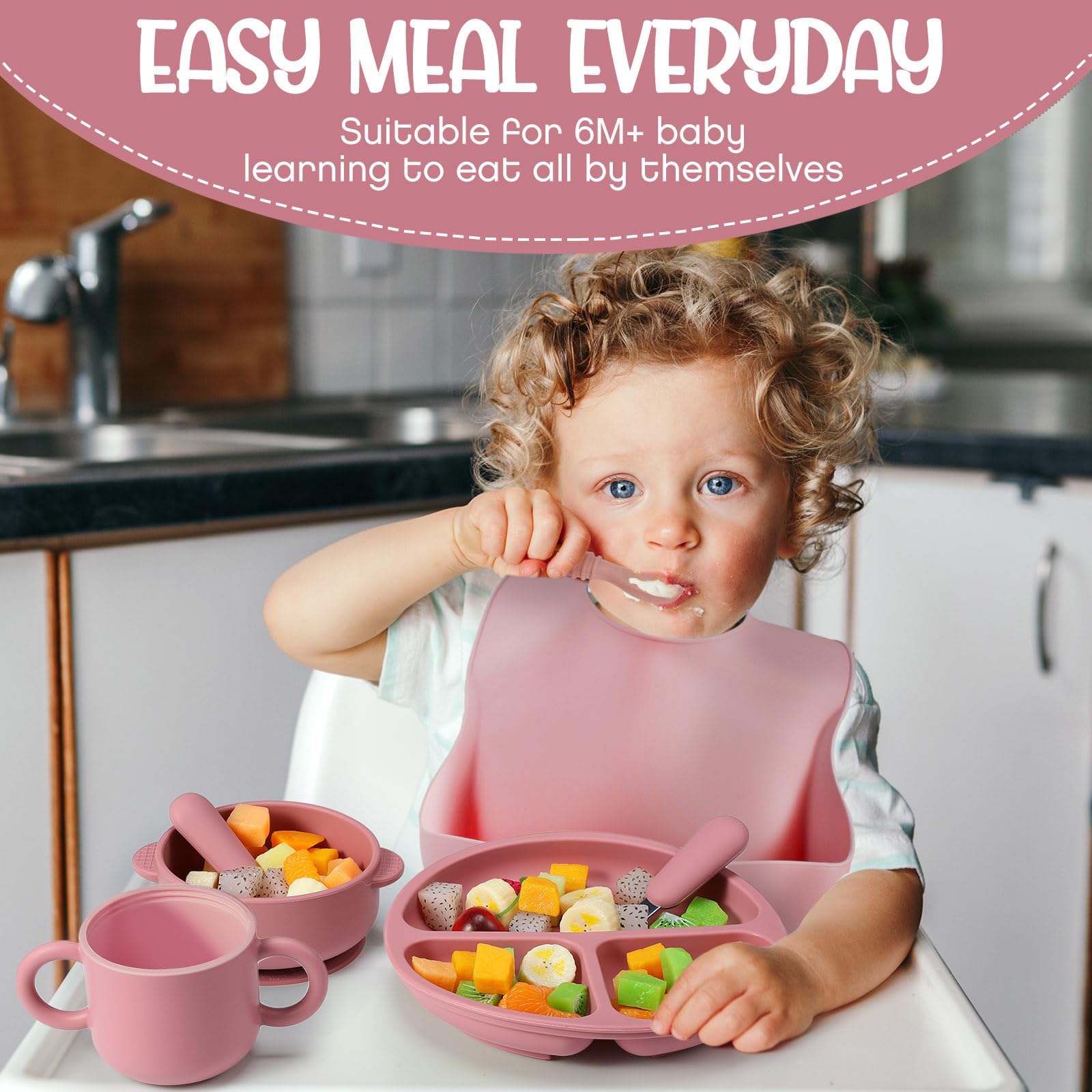 Yinder soft BPA-free spoons and forks support gentle feeding and skin-safe meal times