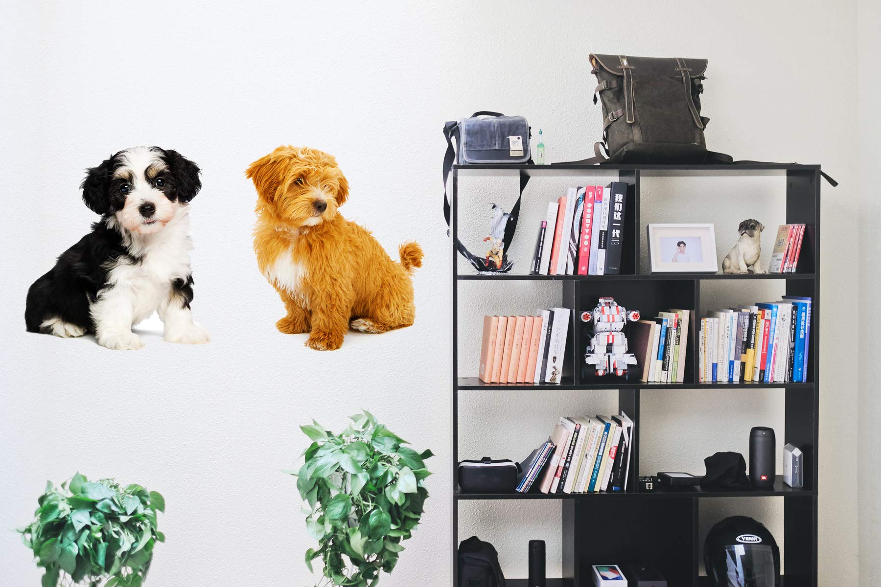 YINECO 17Dogs 3D design brings lively depth to walls and surfaces