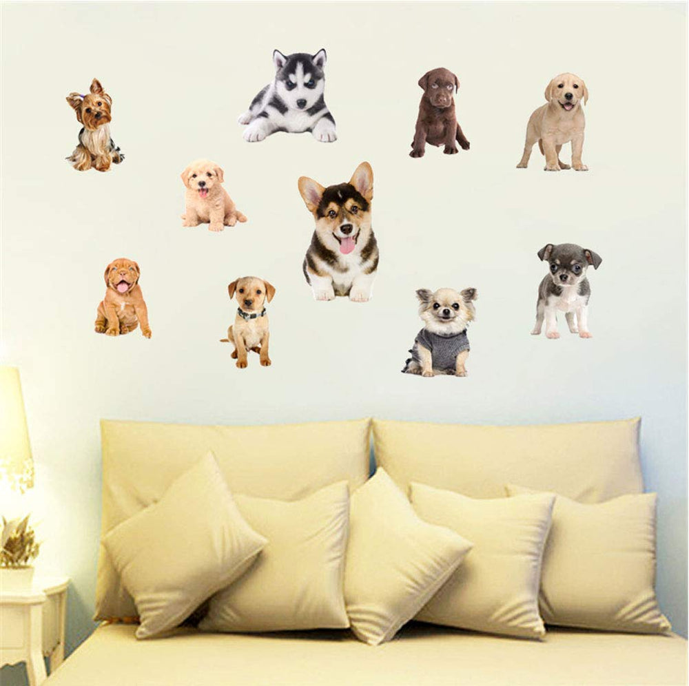 YINECO 17Dogs decals are easy to apply and remove with no residue