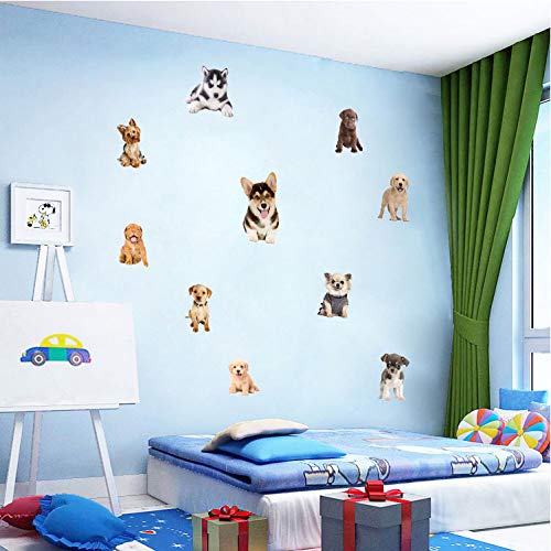 YINECO 17Dogs nursery decor creates a fun, learning-friendly space
