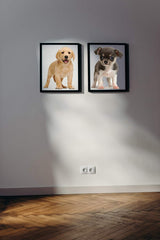 YINECO 17Dogs waterproof PVC material sticks on walls and windows