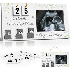YinEpand ultrasound frame countdown weeks display signaling baby's upcoming arrival memories