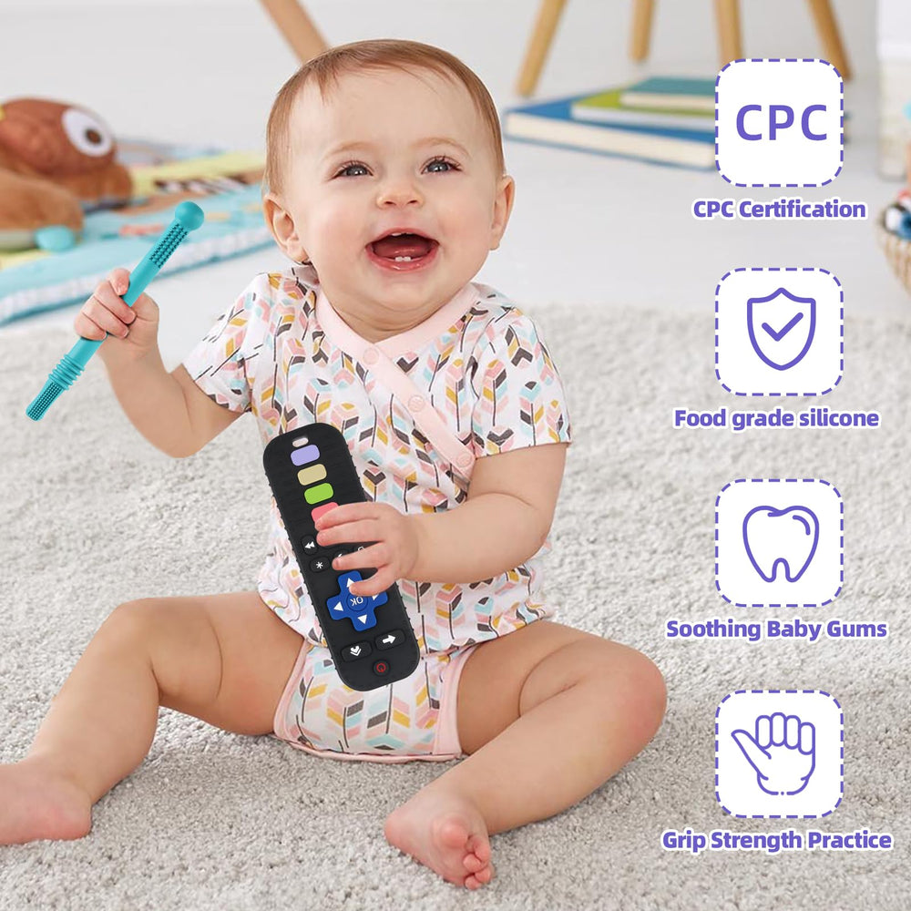Yinghezu freezer-friendly teething stick, chilled relief for sore gums.